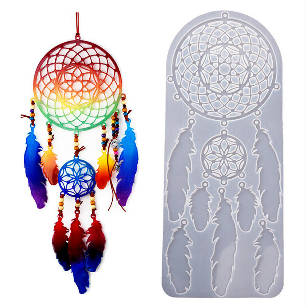 Epoxy Dream Catcher Silicone Mold Wind Chime Pendant Decoration Handmade Casting