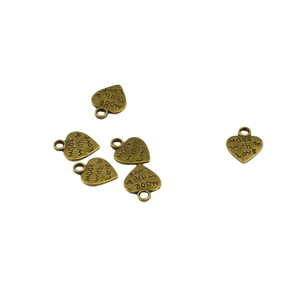 50 pieces with love charms pendants for jewelry diy making