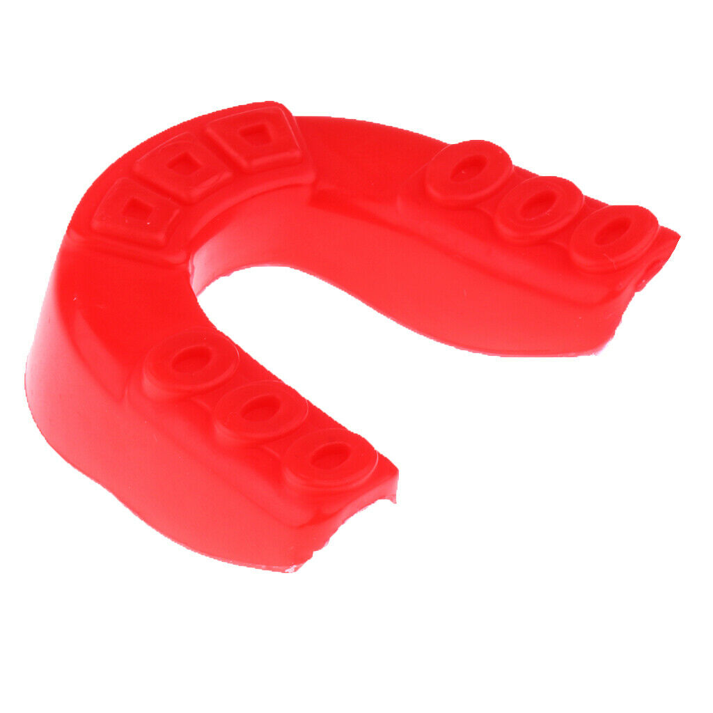 2x Boxing Gum Shield MMA Martial Arts Mouth Guard Teeth Protection Red & Blue