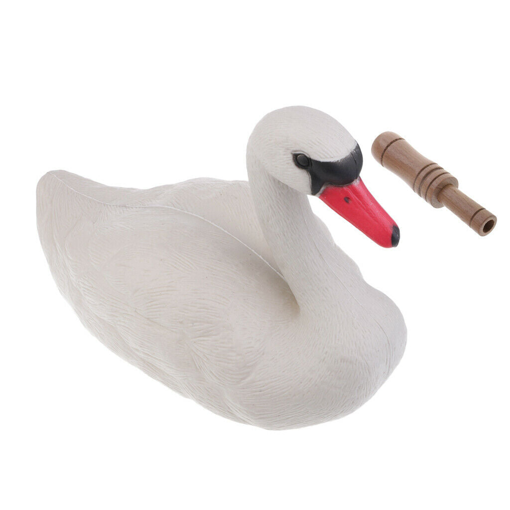 2 lot Foldable Swan Hunting Decoy Goose Decoying with Duck Call Whistle