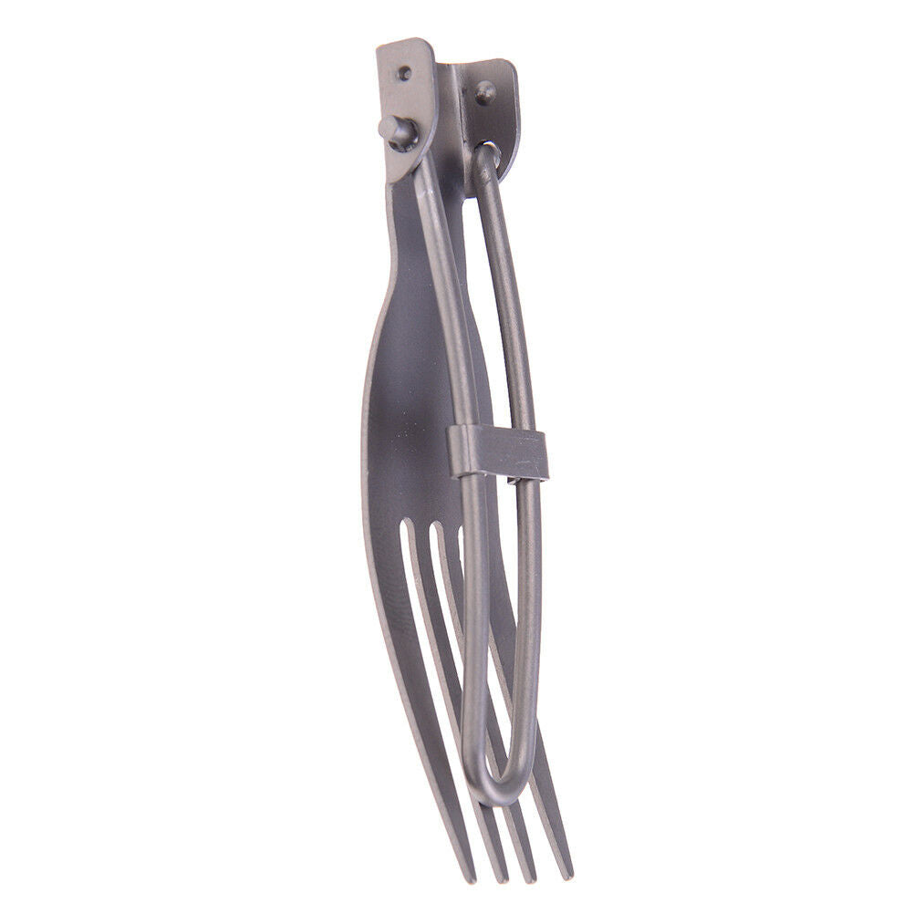 Outdoor camping tableware titanium fork folding hiking backpacking dinner foY1