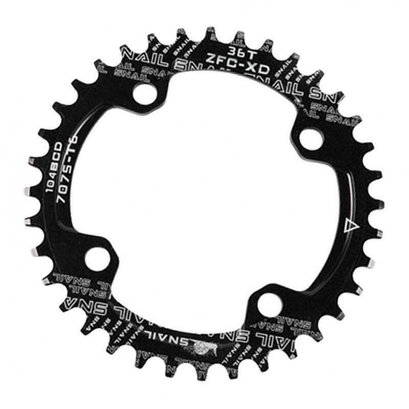 Bike Chainring 104 BCD Single Speed Chain Ring 32T 34T 36T 38T Black 36T