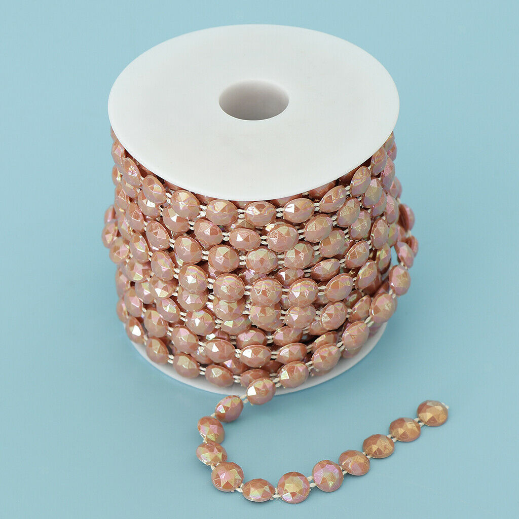 10 mm Half Round Bead Garland Spool Beads Craft Wedding Decor Coffee