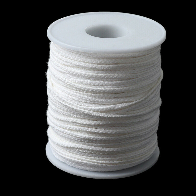 61 Meters Spool of Cotton Braid Candle Wicks Wick Core Candle Making Suppl l RC