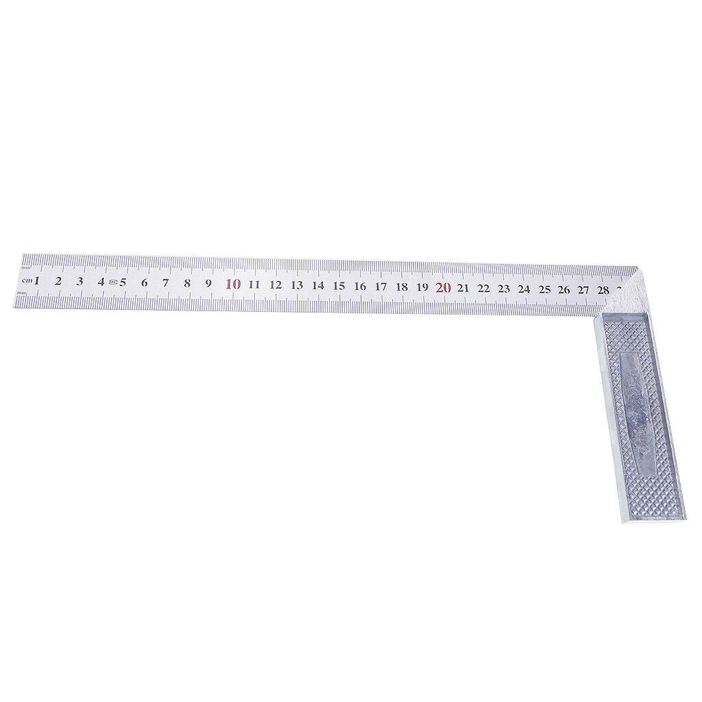 Square Stainless Steel Measure Ruler Engineer Carpenter Woodwork Tools