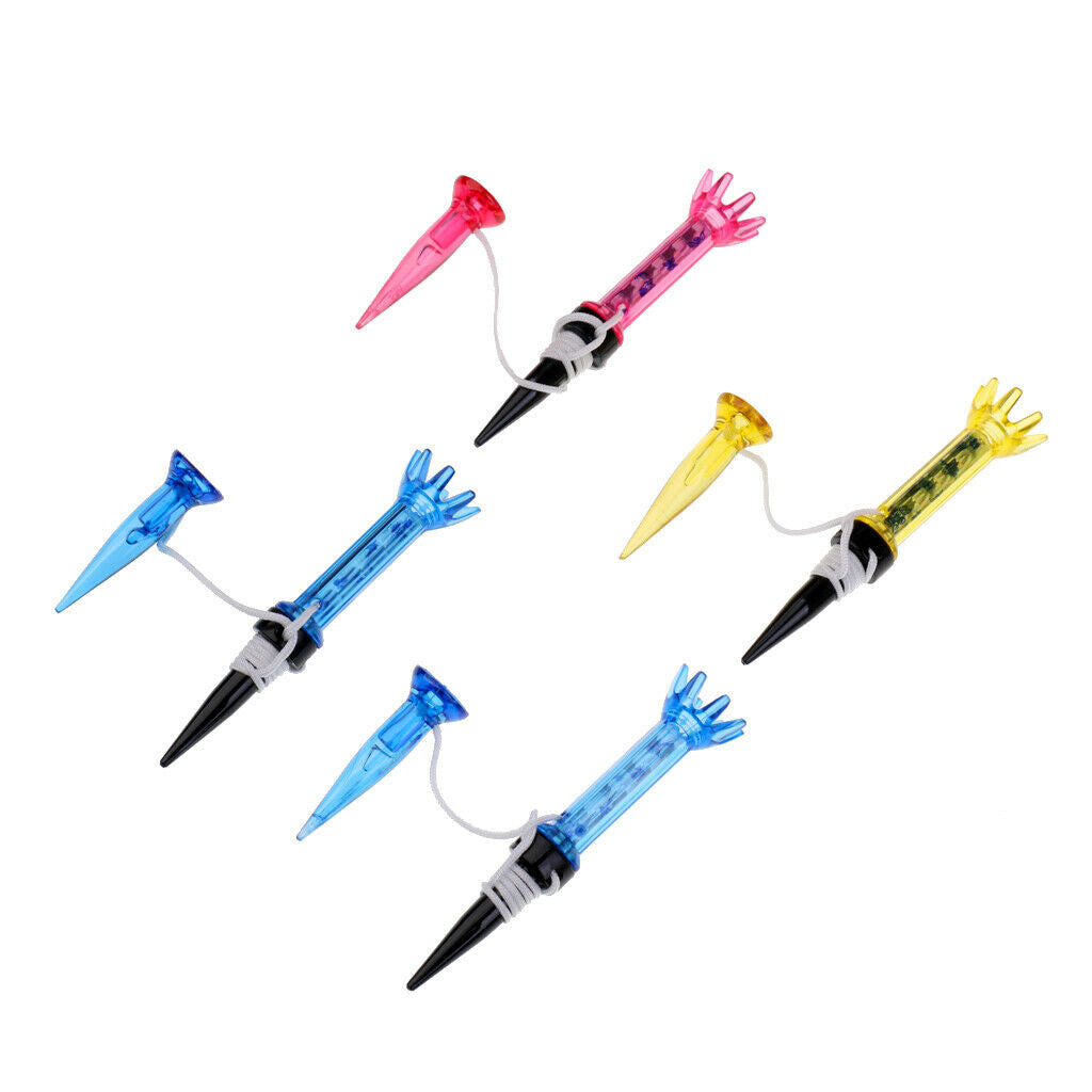 4Pcs Golf Flexible Magnetic Tee with with Anchor 80mm Golf Training Tool