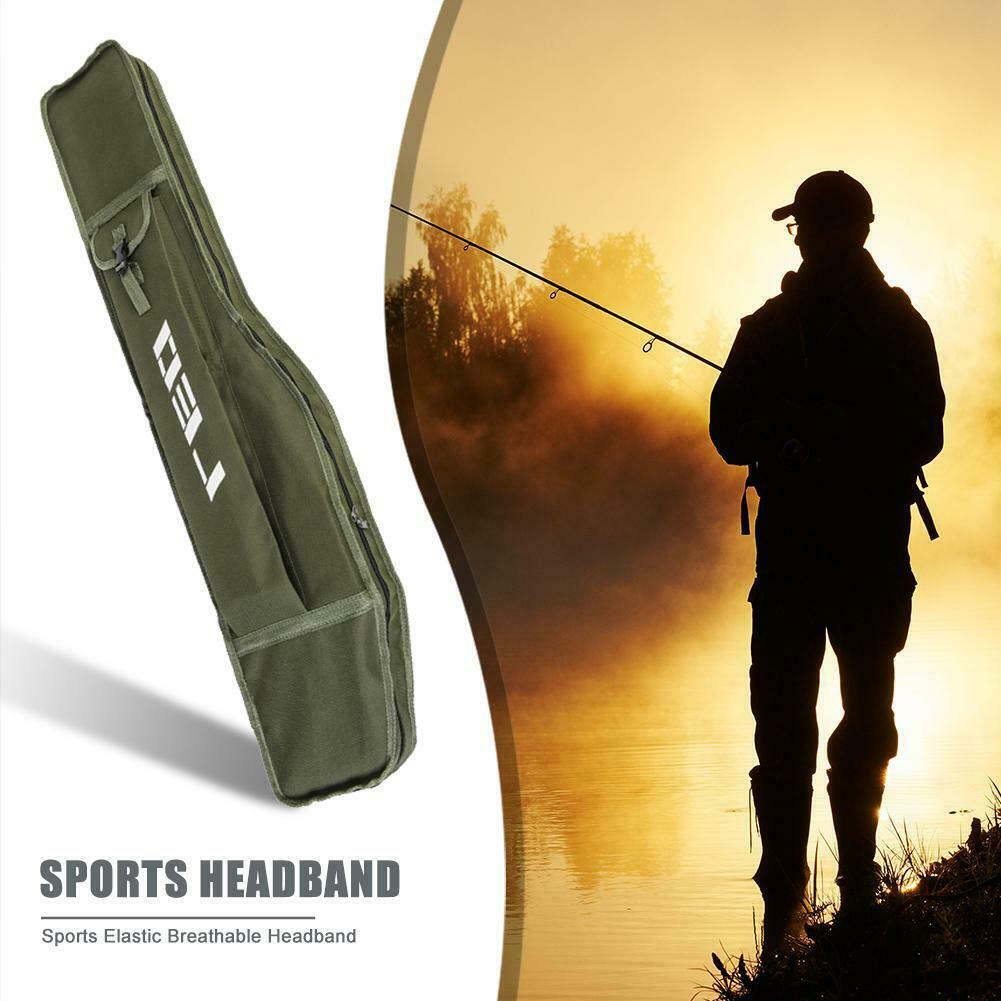 1pc 1.2m Foldable Portable Single Layer Big Belly Fishing Rod Storage Pack @