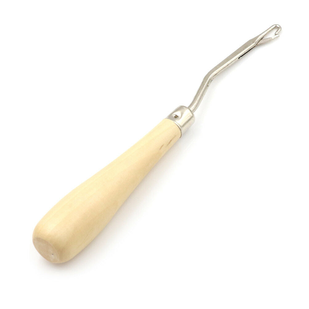 Crochet Needle Latch Hook with Wooden Handle Craft/Hair Extension Ho*AU XC