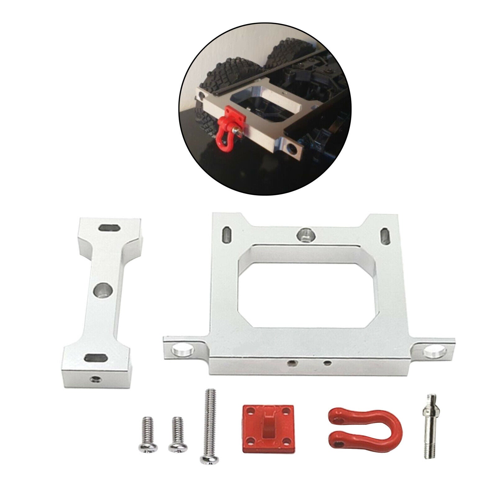 Upgrade Metal 1:16 Rear Bumper Kits for WPL C14 B36 Crawler Car DIY Parts