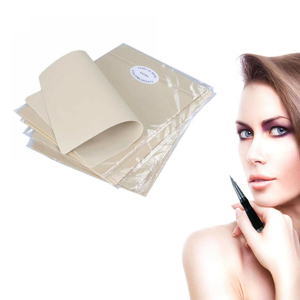 Permanent Makeup Eyebrow Lips Tattoo Practice Skin Microblading Training Tool AU