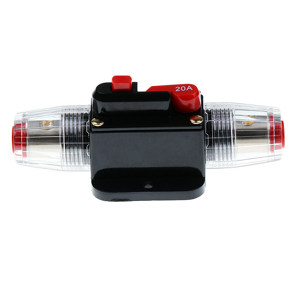 3X 12V-24V Car Audio Inline Manual Reset Circuit Breaker Fuse Switch 20AMP