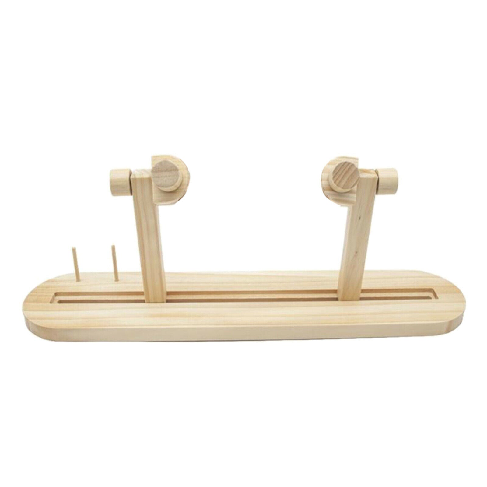 Adjustable Wood Cross-stitch Hoop Rack Embroidery Lap Stand Frame Holders Sewing