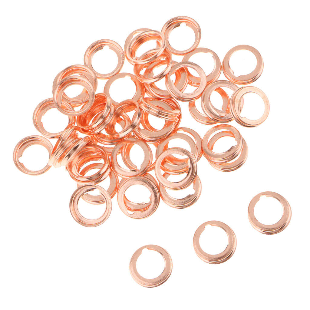 50Pcs M12 Metal Oil Drain Plug Crush Washers Gaskets For  1026JA00A