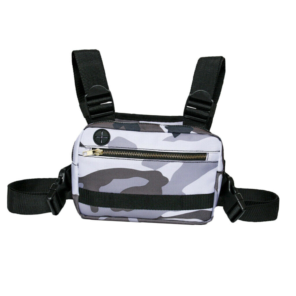 Chest Bag Vest Sports Running Chest Rig Pouch Recon Bag Organizer Holder