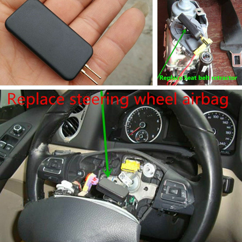 Black Car Vehicles Mini Air Bag Simulator Bypass Garage SRS Fault Diagnostic L60