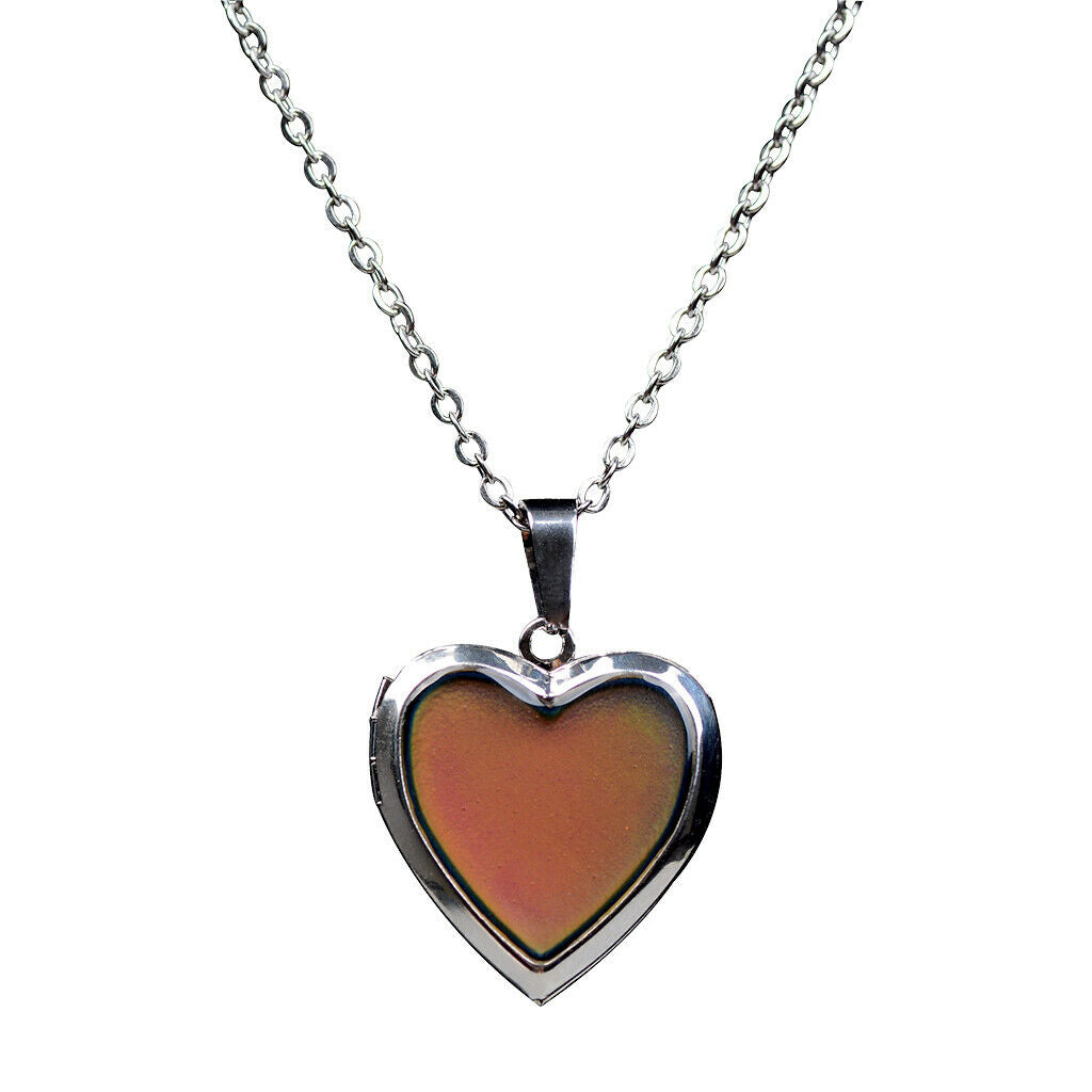 Color Change Mood Pendant Necklace Emotion Changeable Keepsake Jewelry Mens