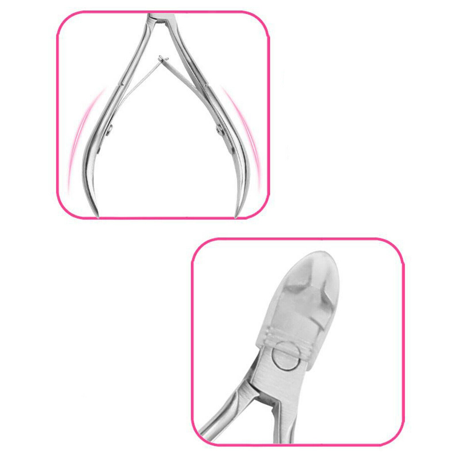 Cuticle Trimmer, 4Pcs Manicure Set with Nail Clipper and Cuticle Remover,