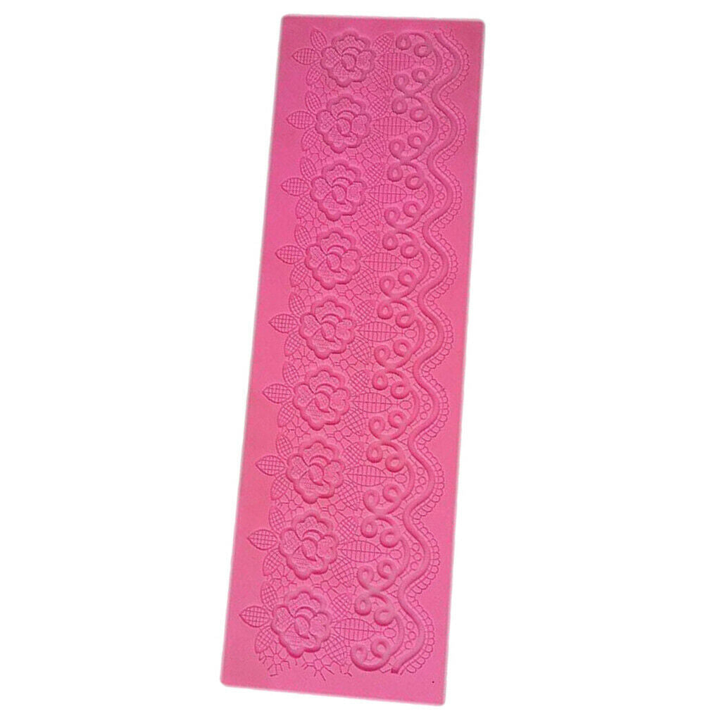 Silicone Flower Lace Impression Mold Cake Decor Bake Emboss Pad Mold