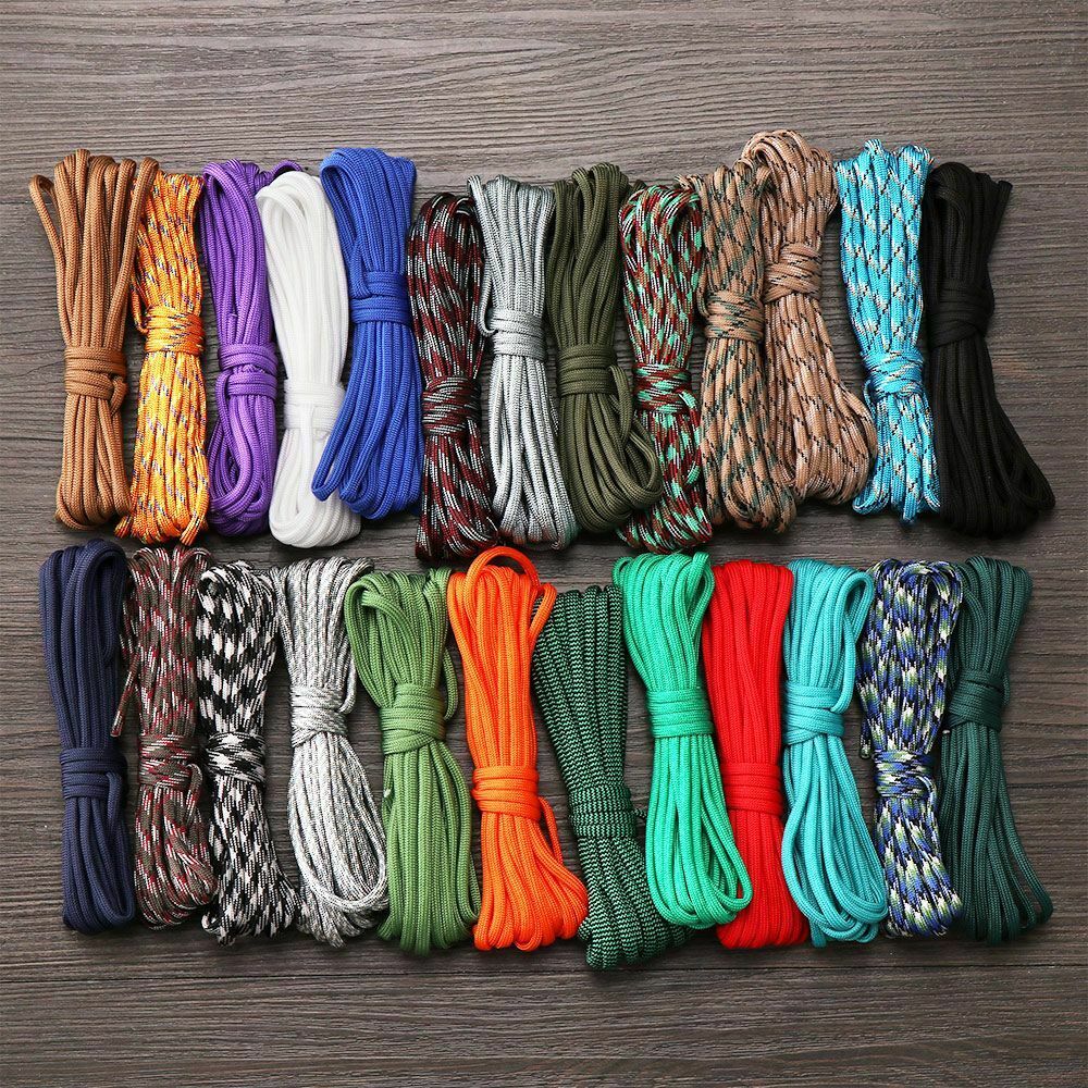Outdoor Tool Paracord Cord Rope Parachute Cord Lanyard Tent Ropes Survival kit