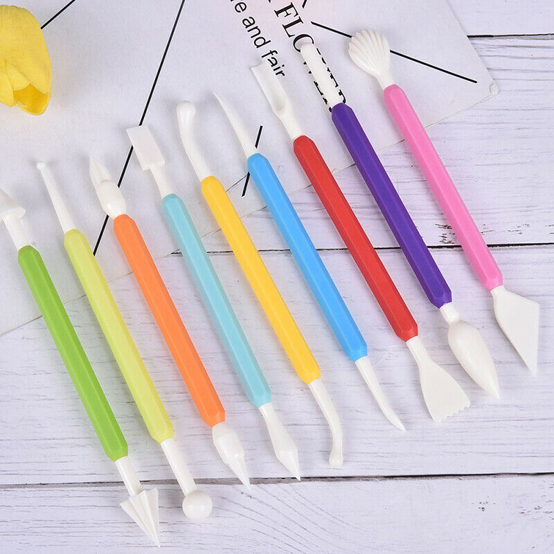 9pcs/set Cake Decorating Supplies Sculpture Carve Pen Bake Baking Craft To Lt