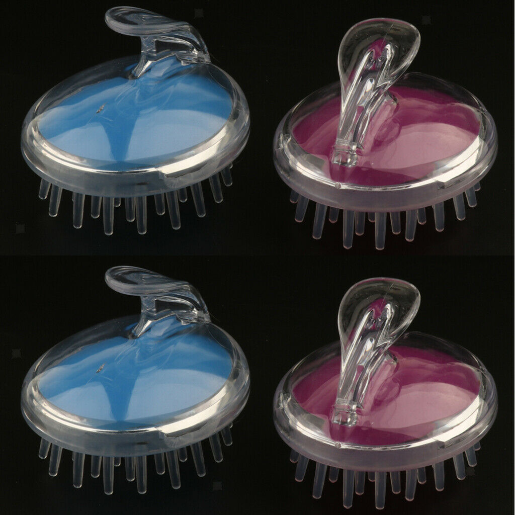 4X Multifunctional Silicone Scalp Massage Brush Baby Kids Hair Shampoo Brush
