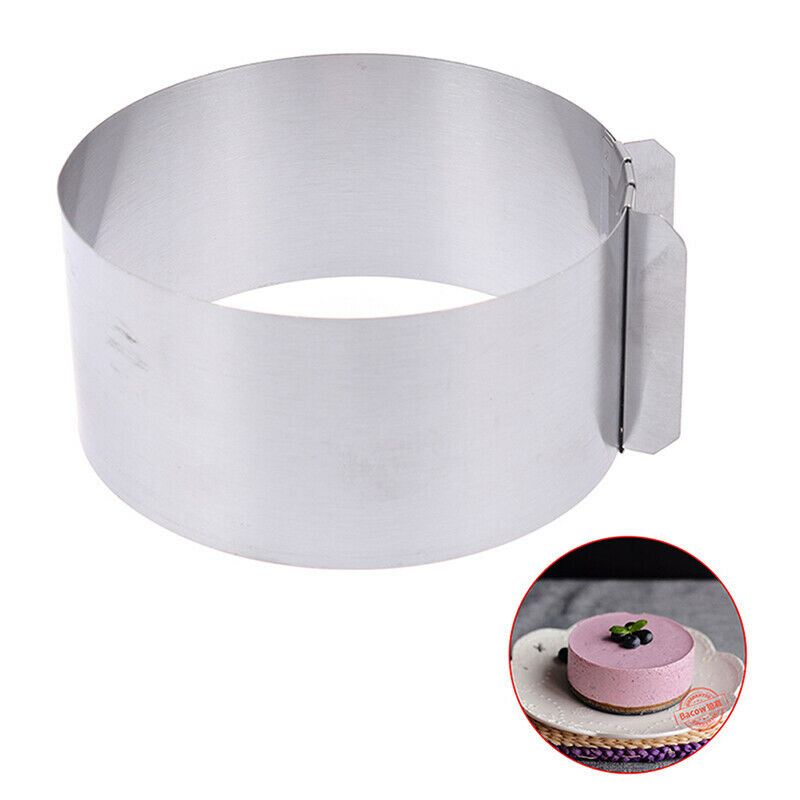 Adjustable Mousse Ring Round Mould Kitchen Accessory DIY Baking Too.l8