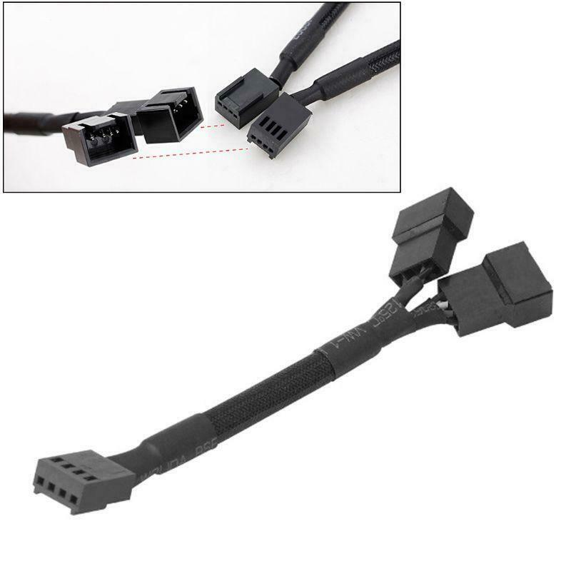 CB-Y4P 4Pin PWM Y Splitter Fan Cable 1x4pin to 2x4pin Expansion Cable Adapter
