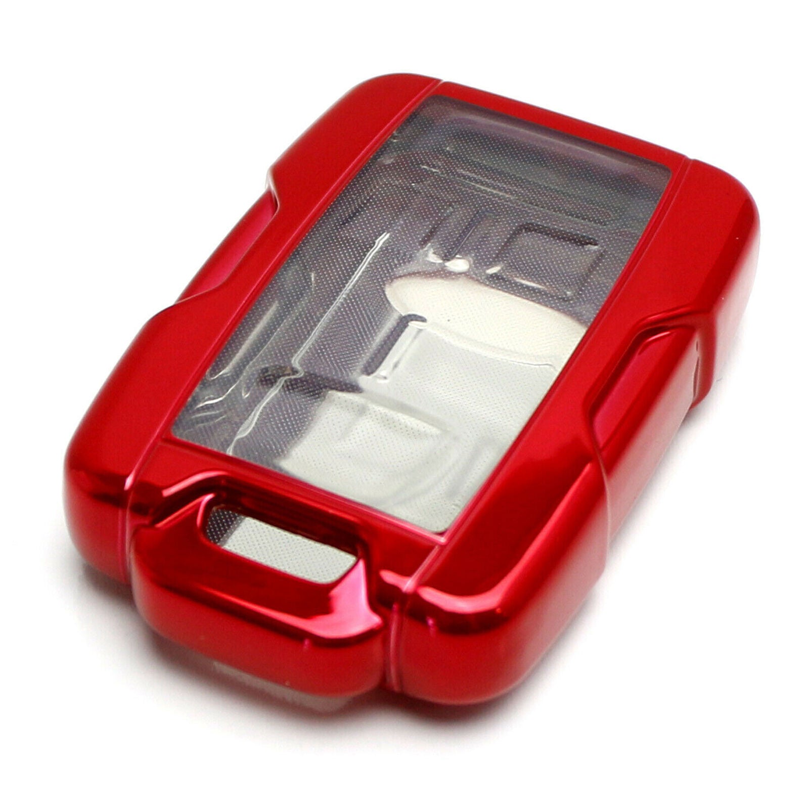 Red TPU Key Fob Protective Case For 14-up Chevy Silverado Colorado, GMC Sierra