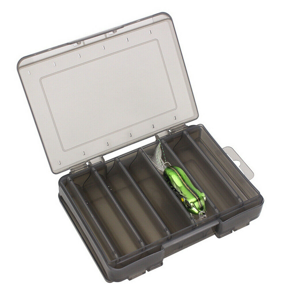 2Set Double Sided Squid Jigs Lure Box Container Organizer Fishing Lure Box