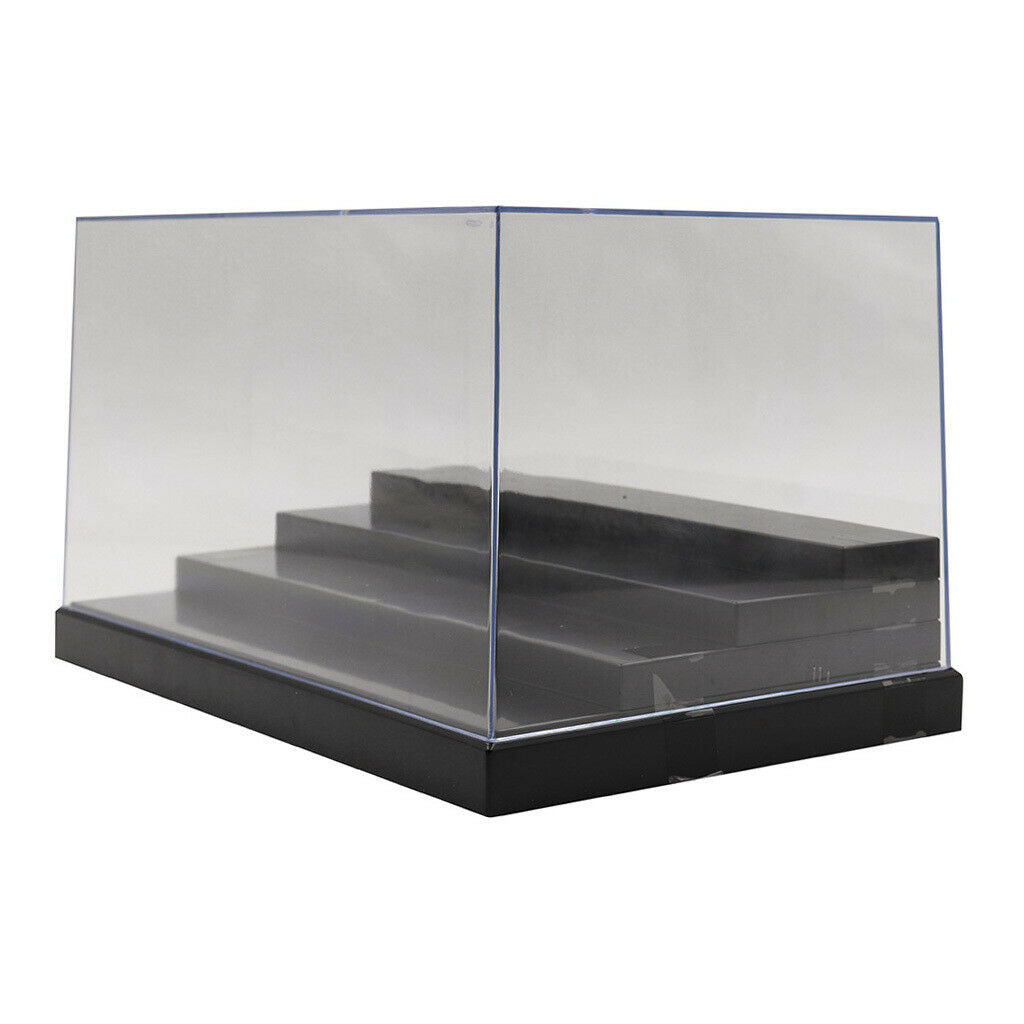 Acrylic Anti-dust 4 Steps Show Case with Balck Base fit for Anime Figures