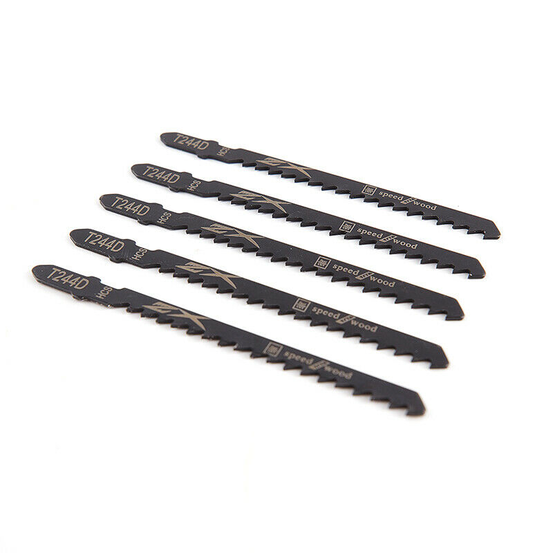 5pcs/set HCS 6T Jig Saw Blades T244D/T344D for Fast Cutting Straight CuttingBDA
