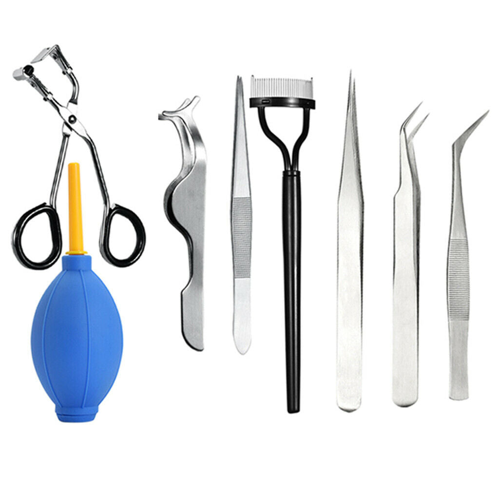Eyelash Grafting Set Eyelash Extension For Starter Use Grafting Tweezers Set,