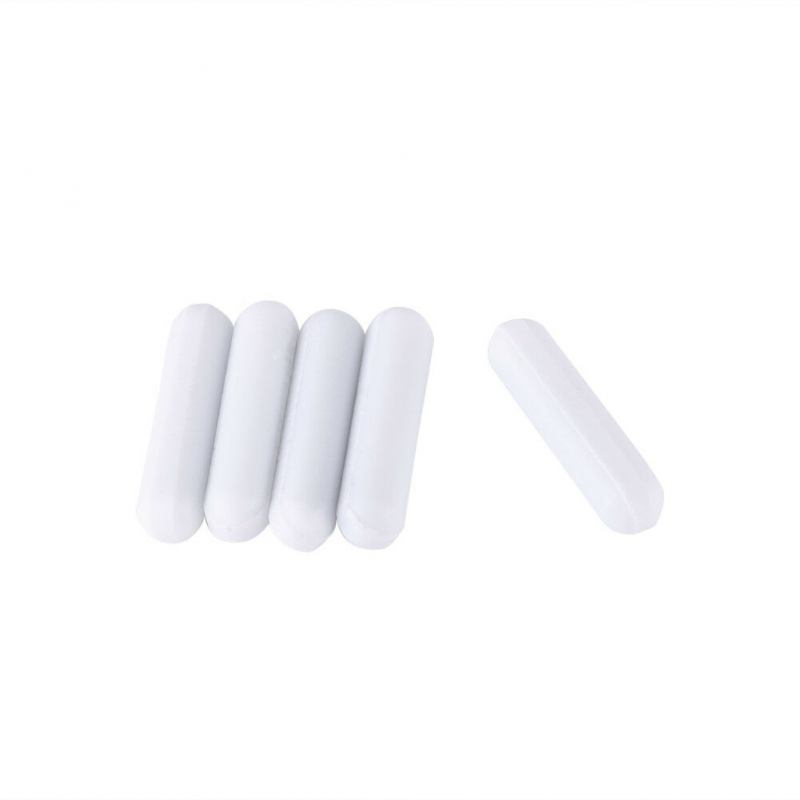 5pcs Magnetic Stirrer Mixer Stir Bar PTFE Spinner Cylinder White C7x30mm Newest