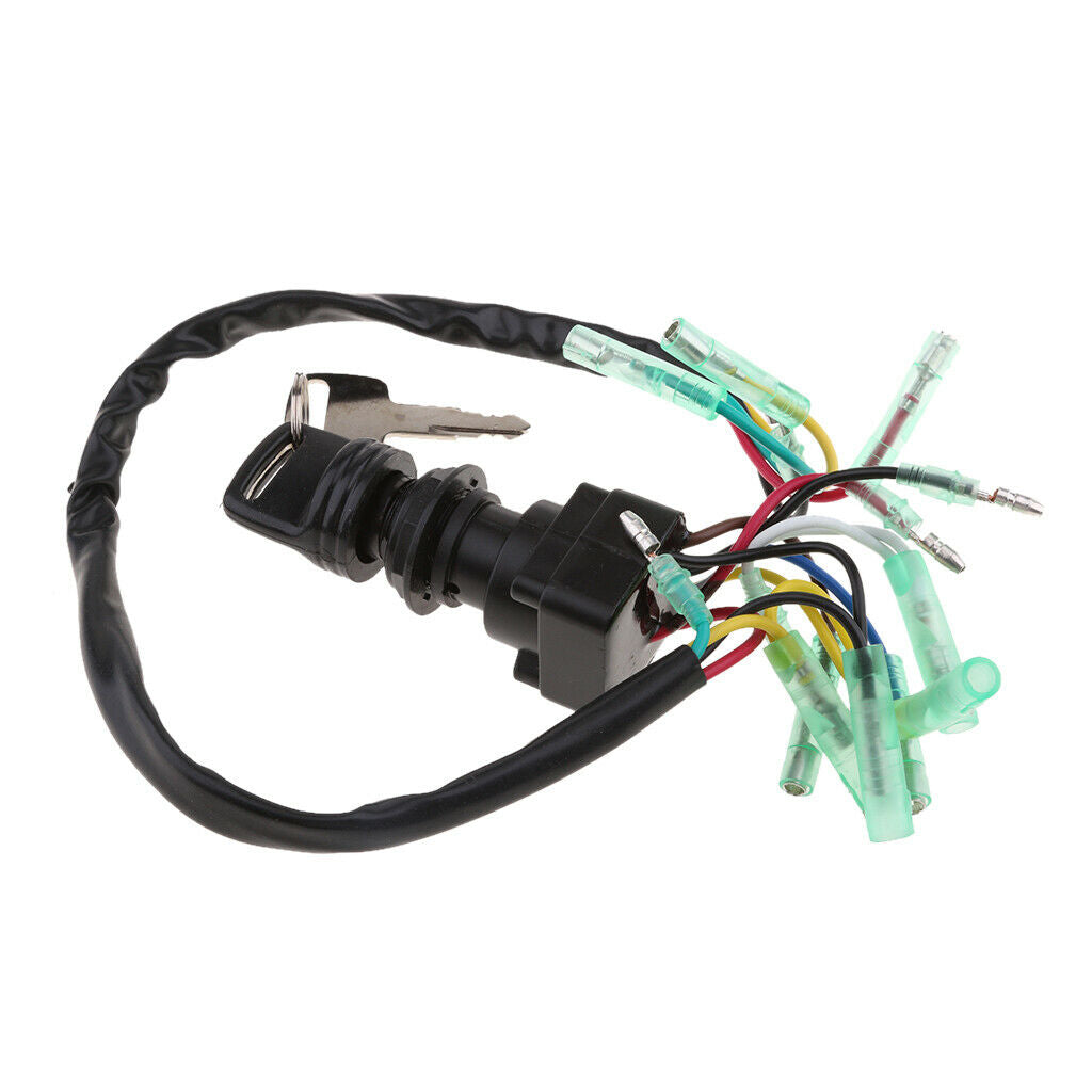 1 Set Ignition Switch Key Outboard 2&4 Stroke PN 703-82510-43-00 Black