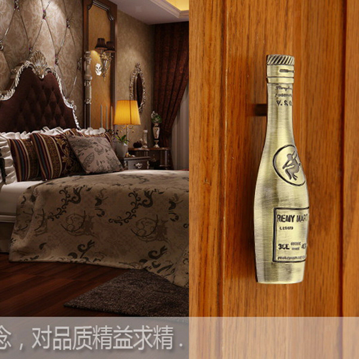 Bronze Wine Bottle Cabinet Door Drawer Cupboard Closet Handle Pull Knob DIY