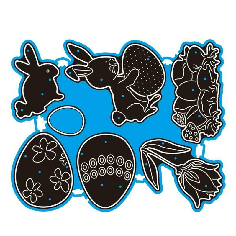 Bunny Eggs Metal Cutting Dies Stencil DIY Scrapbooking Album Paper Card Template