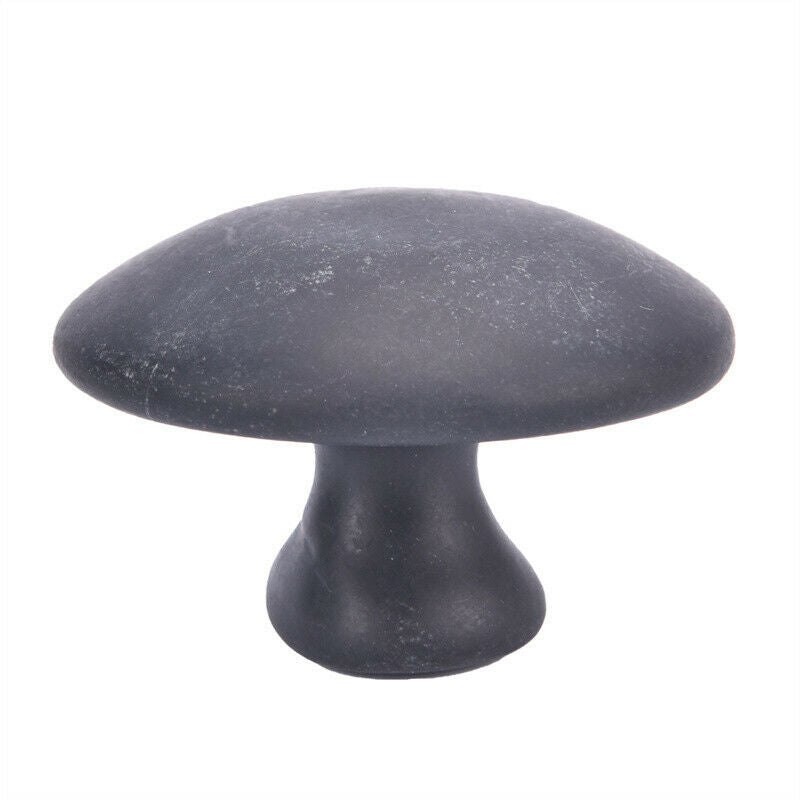 2pcs Black Basalt Stone Essential Oil Massage Mushroom Shape Spa Energy Ston_DF
