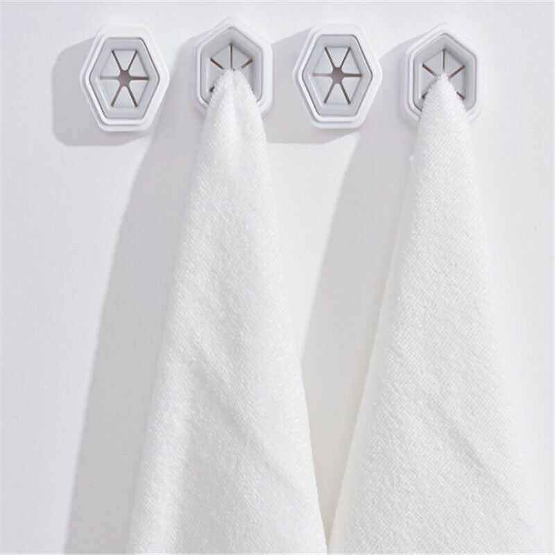 Towel Holder Convenient Kitchen Storage Hooks Sucker Wall Window Bathroom.l8