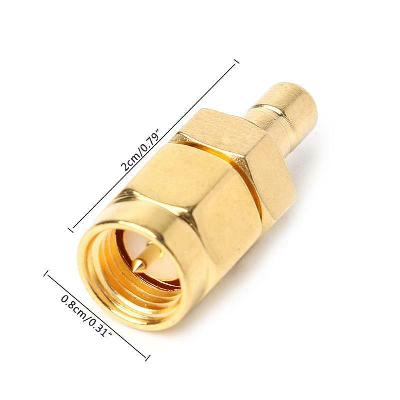 50Ω SMA Male to SMB Male Car DAB Digital Radio Aerial Antenna Connector Adapter