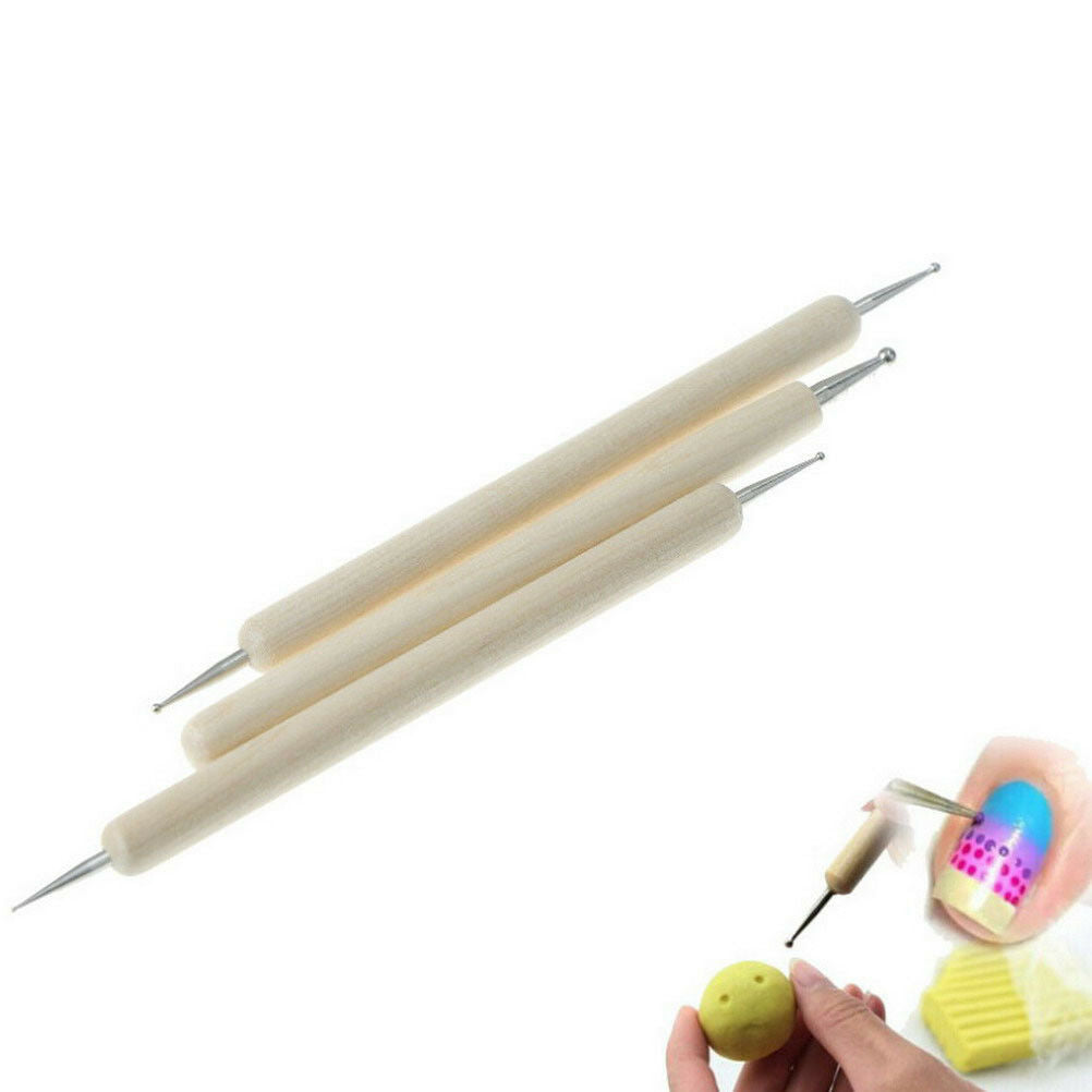 3X/set Ball Stylus Polymer Clay Pottery Ceramics Sculpting Modeling Paint .l8