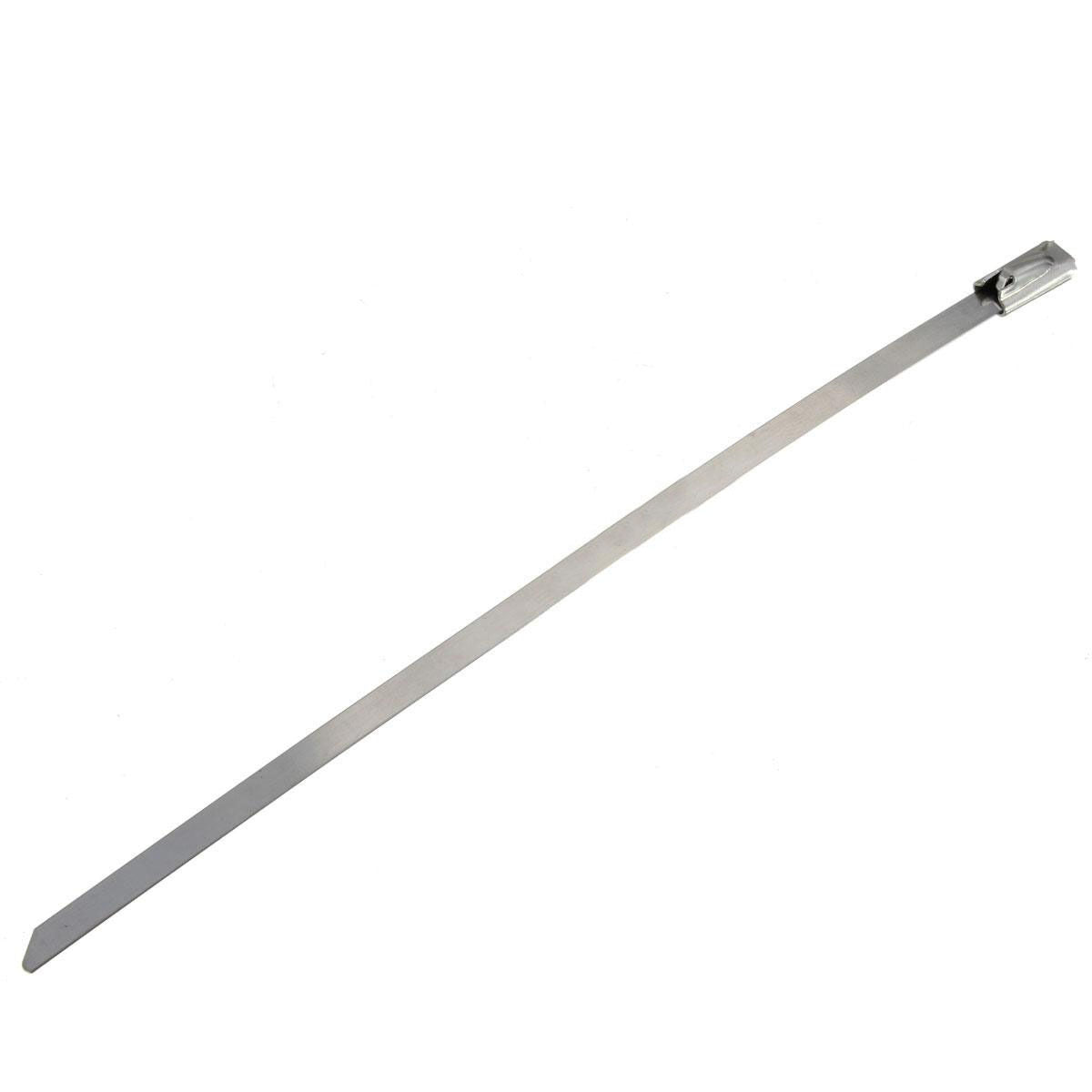 10PCS 150mm Stainless Steel Metal Cable Wire Ties Zip Tie Wraps Exhaust Straps