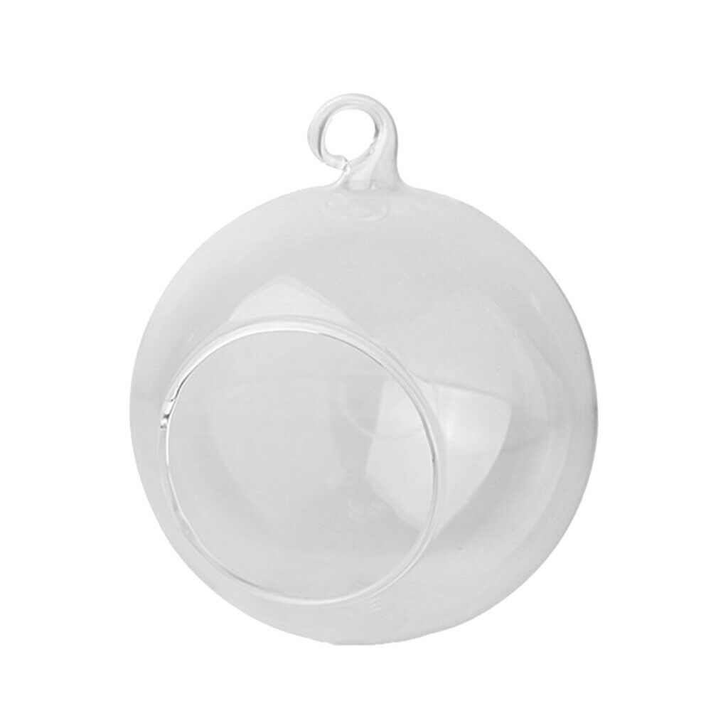 2x Hanging Glass Plant Flower Pot Terrarium Bottle Vase Tealight Holder for Home