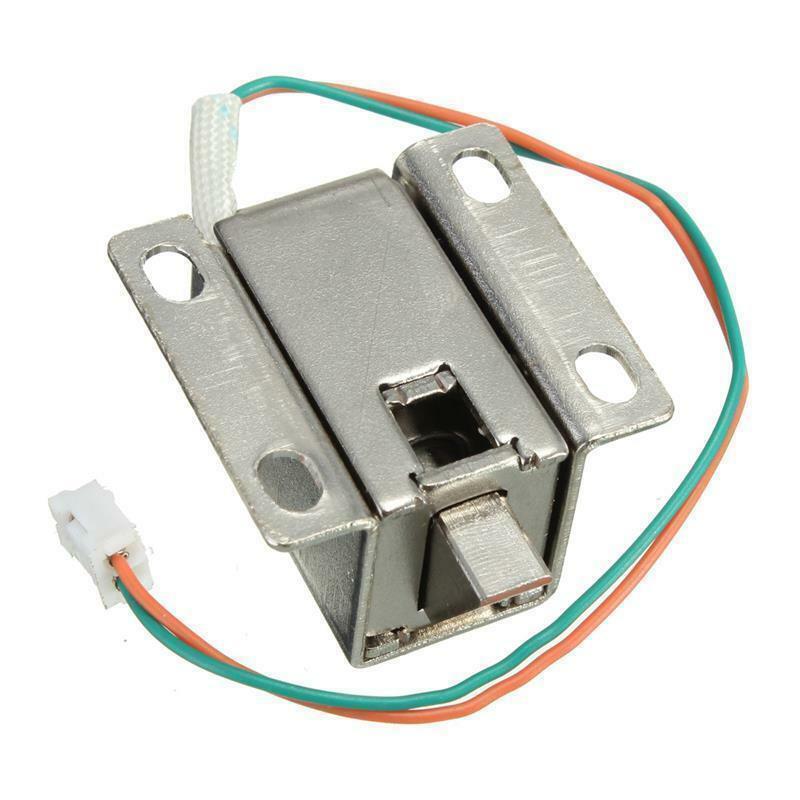 DC 12V Electric Solenoid Lock Tongue Upward Assembly for Door Cabinet Drawer UK
