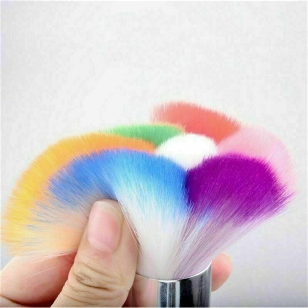 Glitter Diy Tool Nail Art Dust Brush Fiber Hair Powder Remover Nail Cleaner
