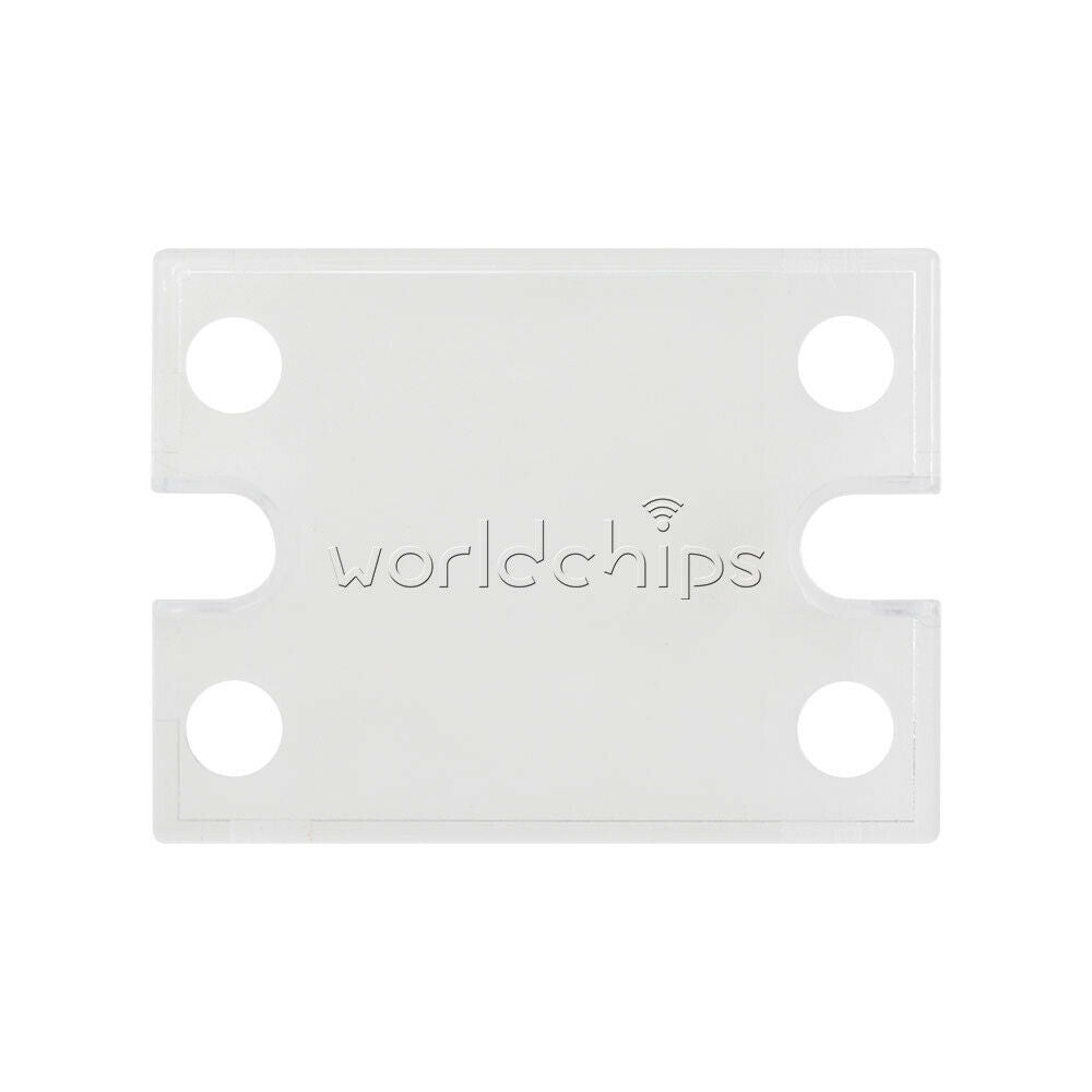 2PCS Clear Transparent Hard Plastic Cover for Single Phase Solid State Relay SSR
