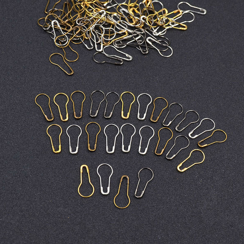 100Pcs Needle Clip Knitting Craft Stitch Crochet Tool Copper Markers Locking hs
