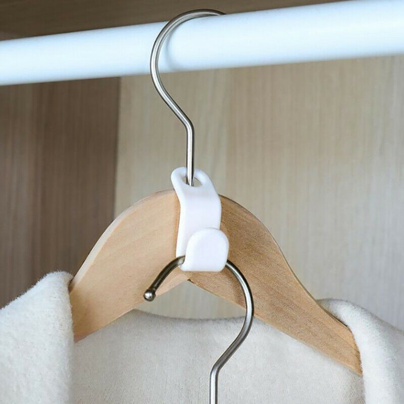 Multi-function Wardrobe Space-saving Stack Hanger Hook Coat Hook Plastic .l8