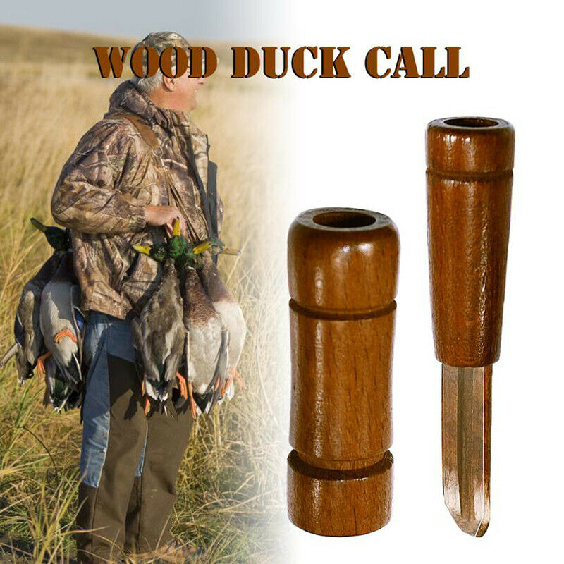 Wooden Duck Hunt Call Whistle Outdoor Hunting Goose Decoy Whistle Hunter ToolI7
