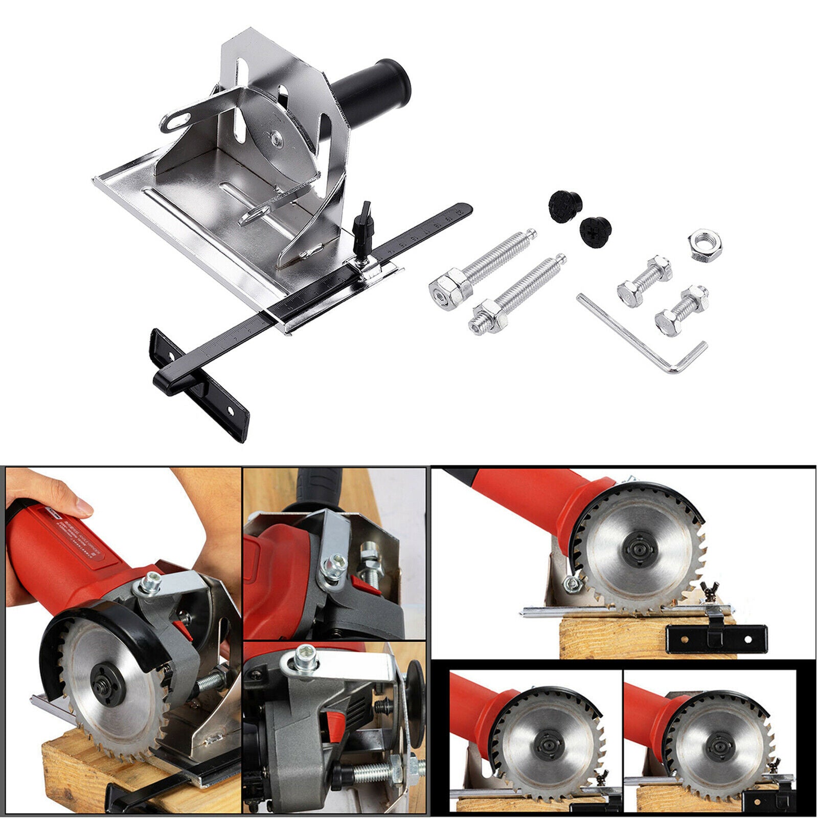 1pc Angle Grinder Stand Bracket with Base Plate Cover Cutting Accessories