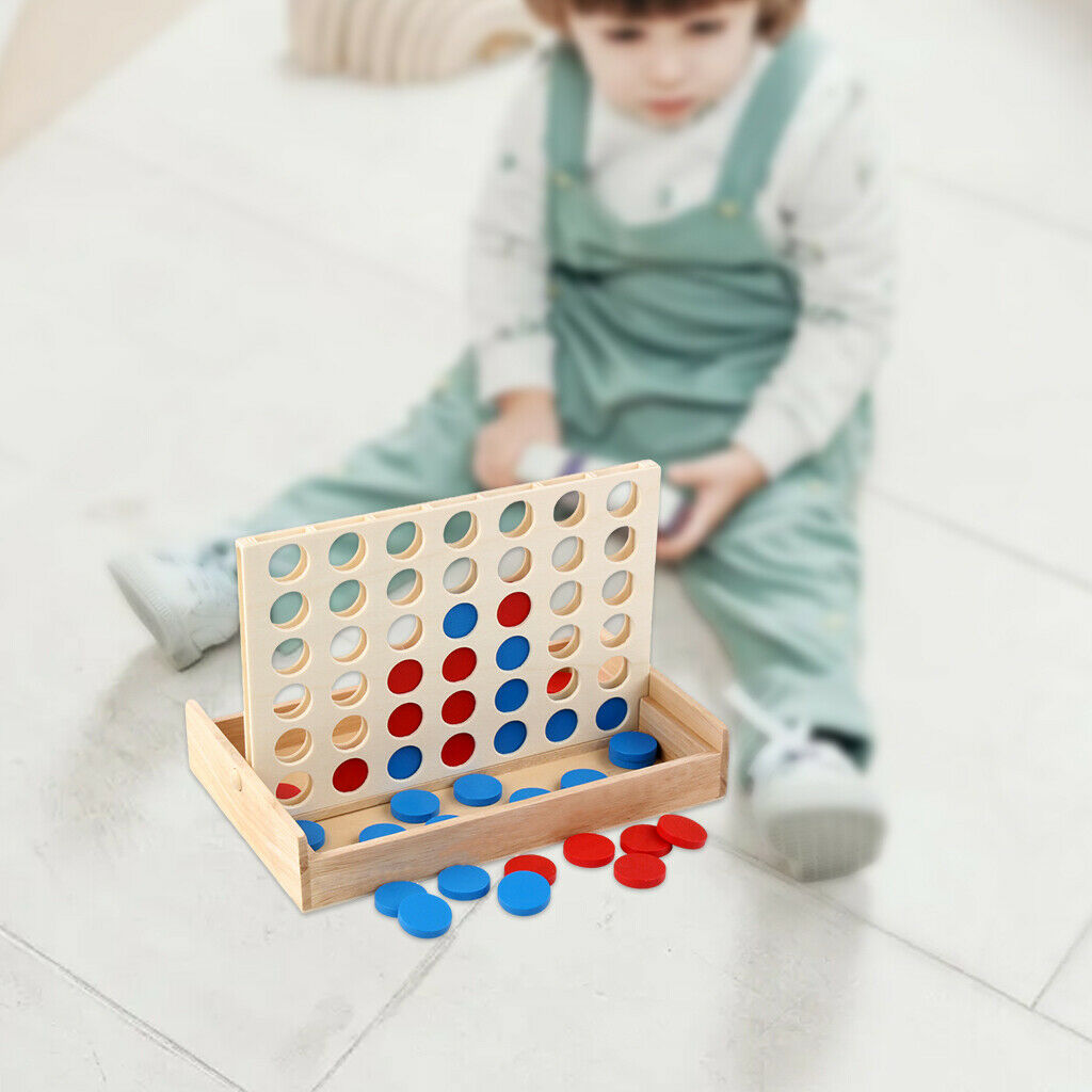 Foldable Line up 4 Game Chess Match Kids Puzzle Development Educational Toys